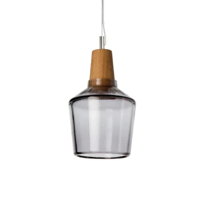 LumiAura™ Dining Room Chandelier Light - Elegant Antique Glass & Wood Design 13