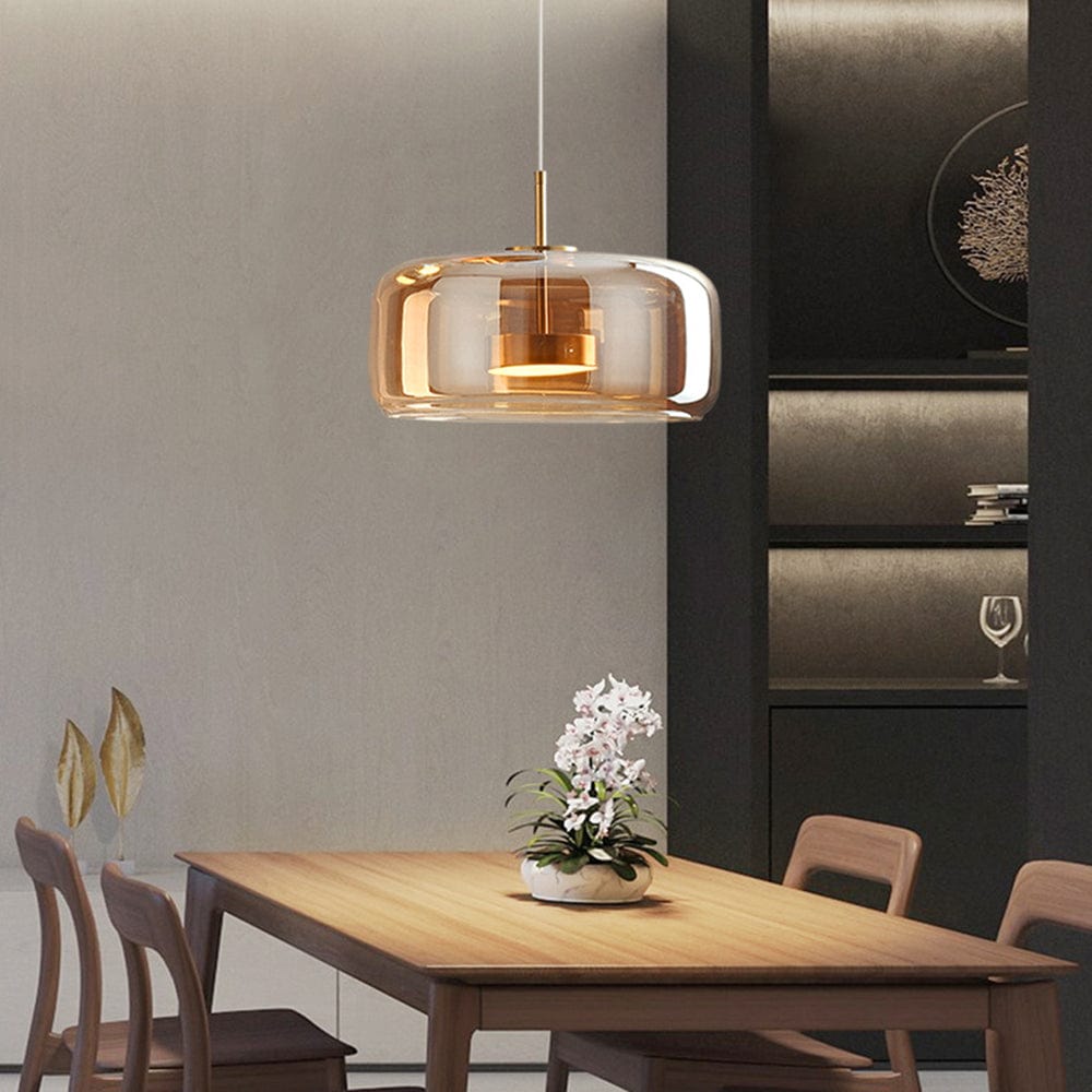 LuxeAura™ Glass Pendant Light - Vintage Kitchen Lighting for Cozy Ambiance 9