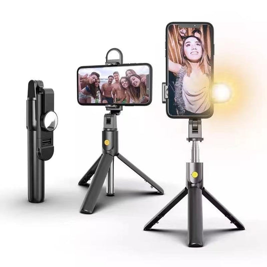SelfiePro™ 6-in-1 Wireless Bluetooth Selfie Stick with Fill Light for Perfect Photos 0