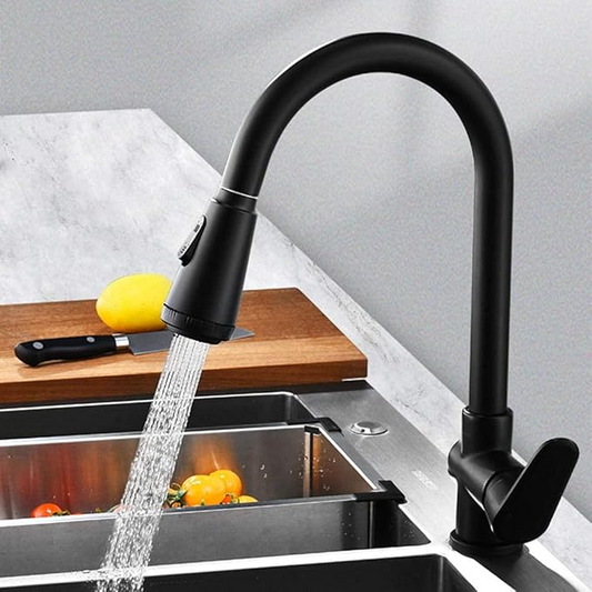 SwiftFlow™ Kitchen Faucet with Sprayer - Modern Pull-Out Design for Effortless Cleaning 0