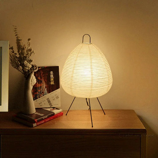 WabiGlow™ Handmade Table Lamp - Serene Japanese Design for Bedroom & Living Room 0