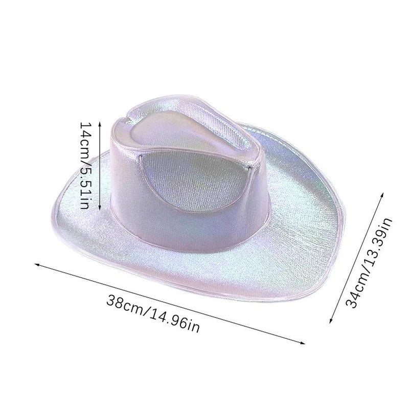 BrightStar™ LED Cowboy Hat for Parties and Themed Events 13