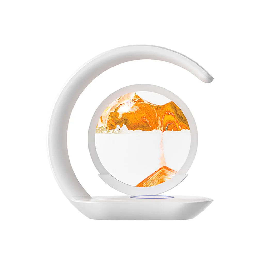 SandArt™ 3D Table Lamp - Elegant Bedside Lamp with Wireless Charger for Relaxation 6