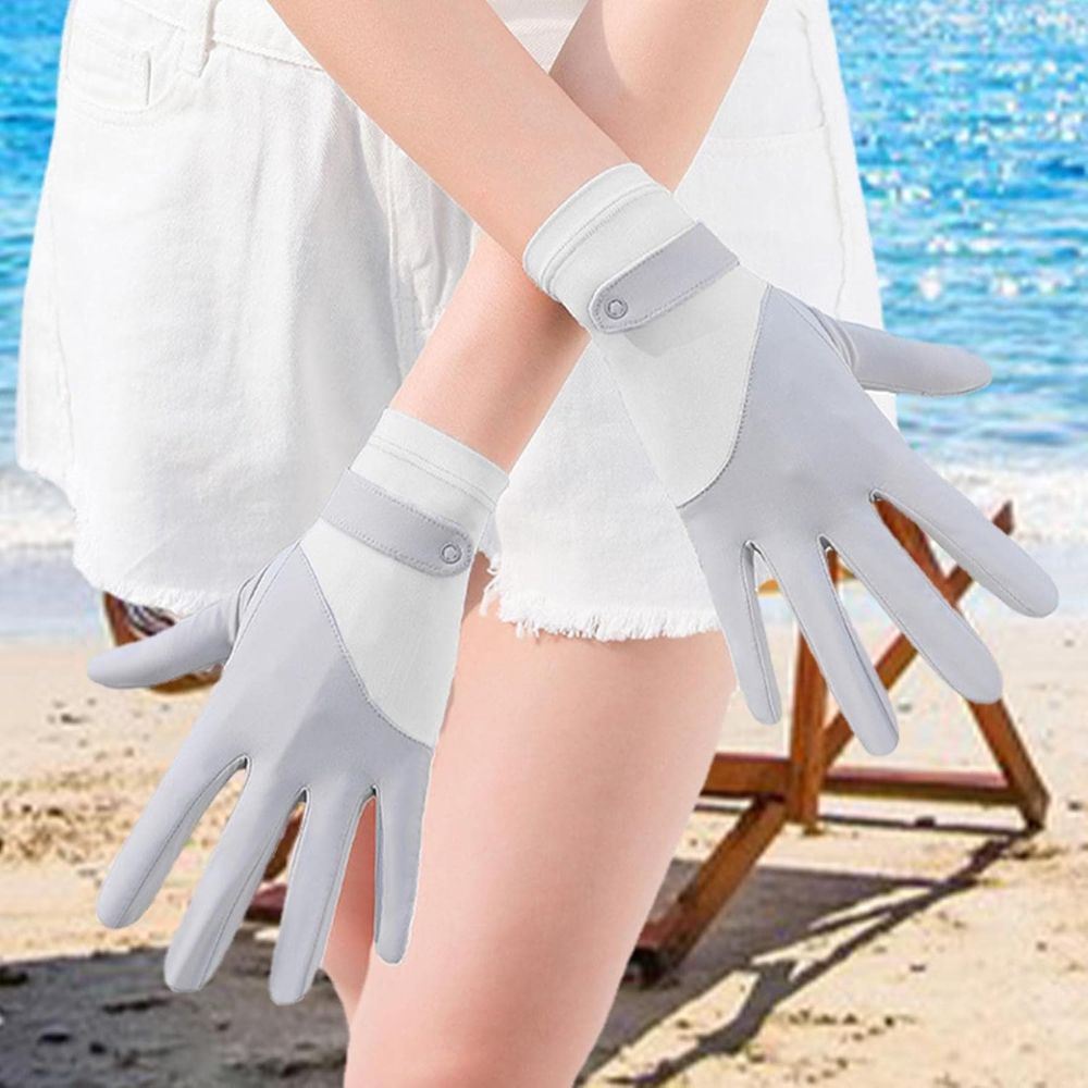 SunGuard™ Women's Breathable UV Protection Driving Gloves for Stylish Outdoor Comfort