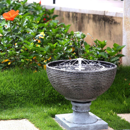 EcoFlow™ Solar Bird Bath Fountain for Beautiful Outdoor Spaces