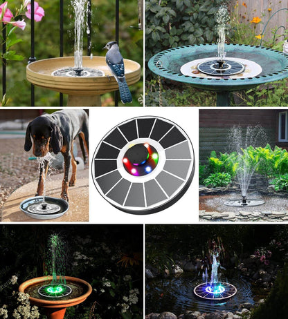 EcoFlow™ Solar Bird Bath Fountain for Beautiful Outdoor Spaces
