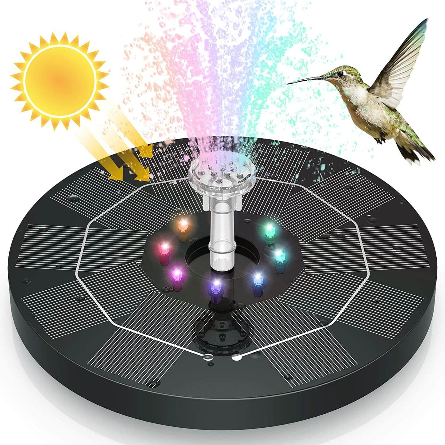 EcoFlow™ Solar Bird Bath Fountain for Beautiful Outdoor Spaces