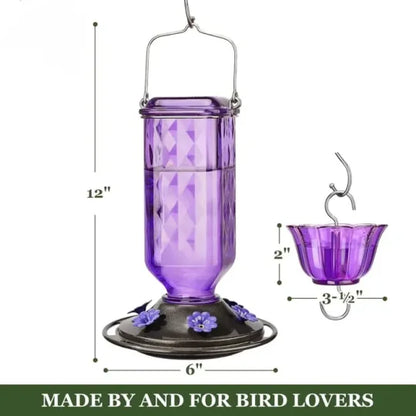 Hummingbird Haven™ 24oz Glass Feeder for Bird Lovers – Best Hummingbird Feeder - 6
