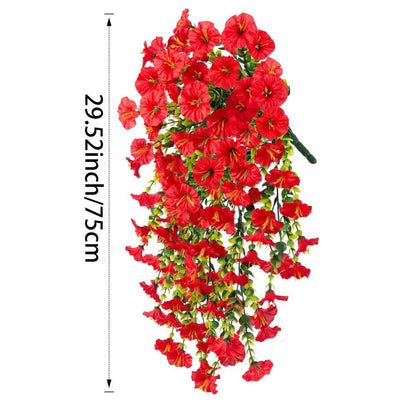EverBloom™ UV Resistant Artificial Morning Glory Hanging Flowers for Indoor & Outdoor Decor