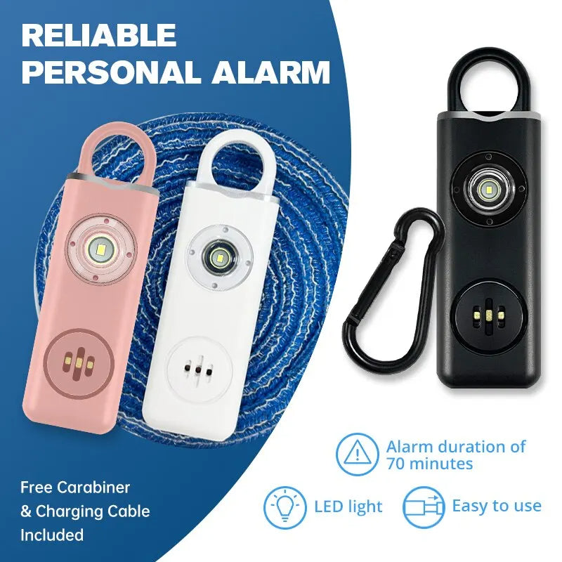 SafeGuard™ Personal Safety Alarm Keychain for Women - Compact & Loud 130 dB - 7