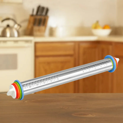 BakerPro™ Adjustable Rolling Pin - Best Tool for Even Dough Thickness