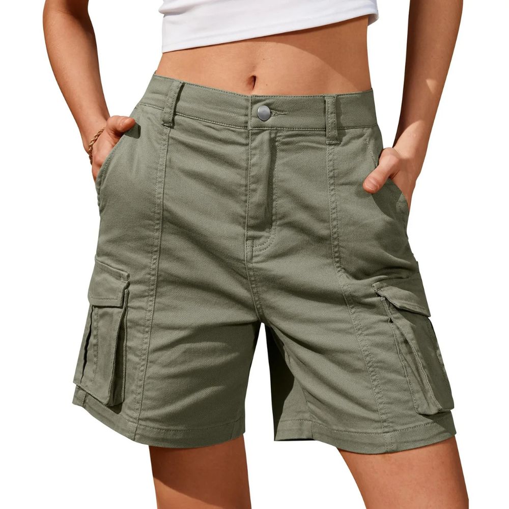 ActiveStyle™ Women's Low Waist Cargo Shorts for Comfort and Functionality