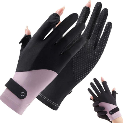SunGuard™ Women's Breathable UV Protection Driving Gloves for Stylish Outdoor Comfort
