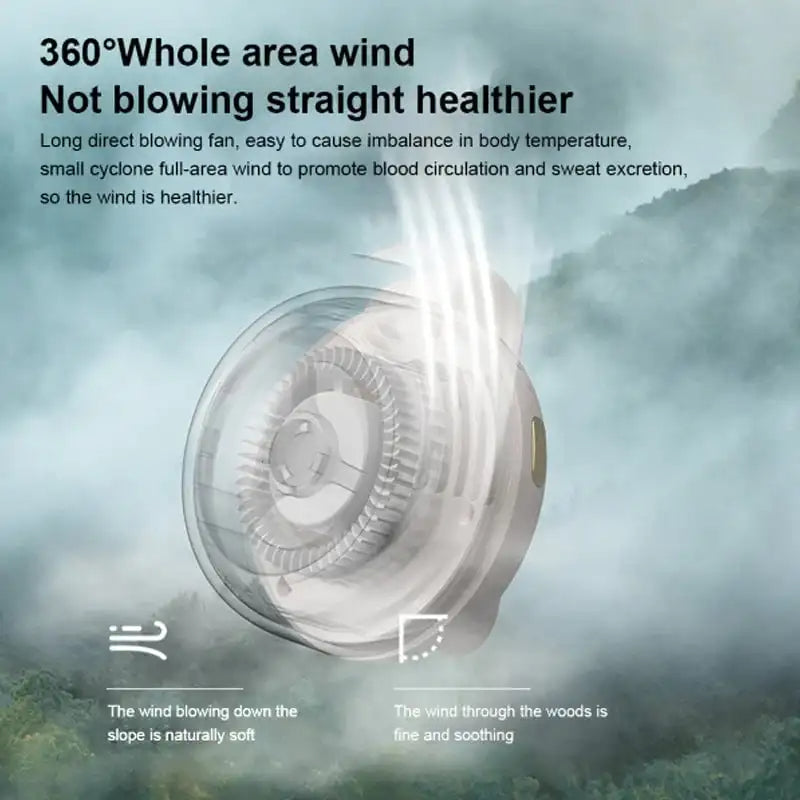 CoolBreeze™ Portable Neck Fan - Battery Operated Personal Fan for Hands-Free Cooling 6