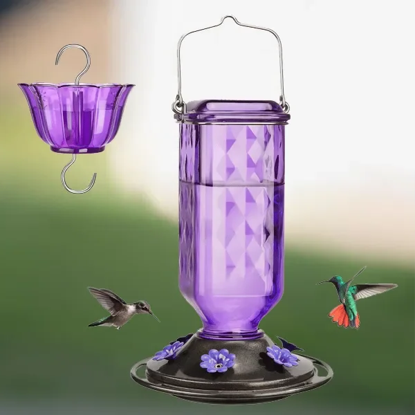 Hummingbird Haven™ 24oz Glass Feeder for Bird Lovers – Best Hummingbird Feeder - 3