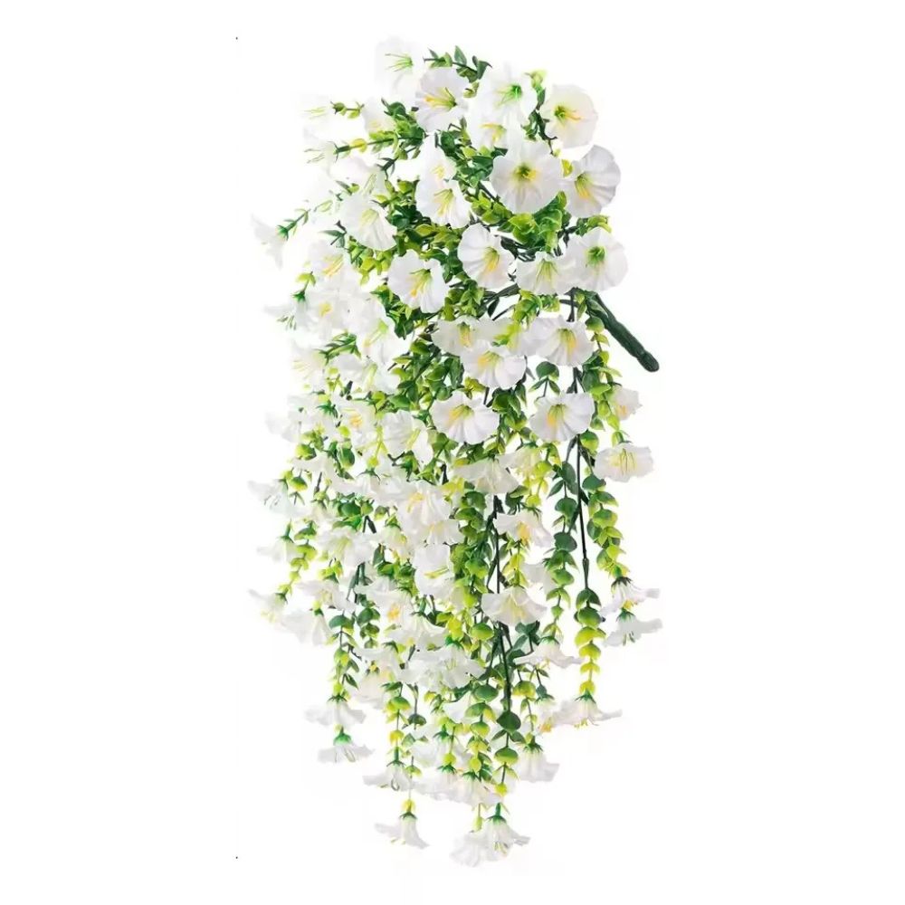 EverBloom™ UV Resistant Artificial Morning Glory Hanging Flowers for Indoor & Outdoor Decor