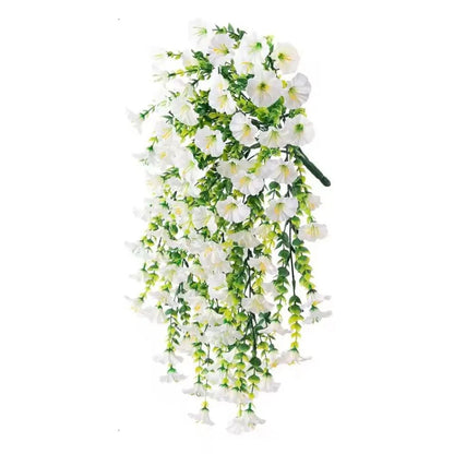 EverBloom™ UV Resistant Artificial Morning Glory Hanging Flowers for Indoor & Outdoor Decor