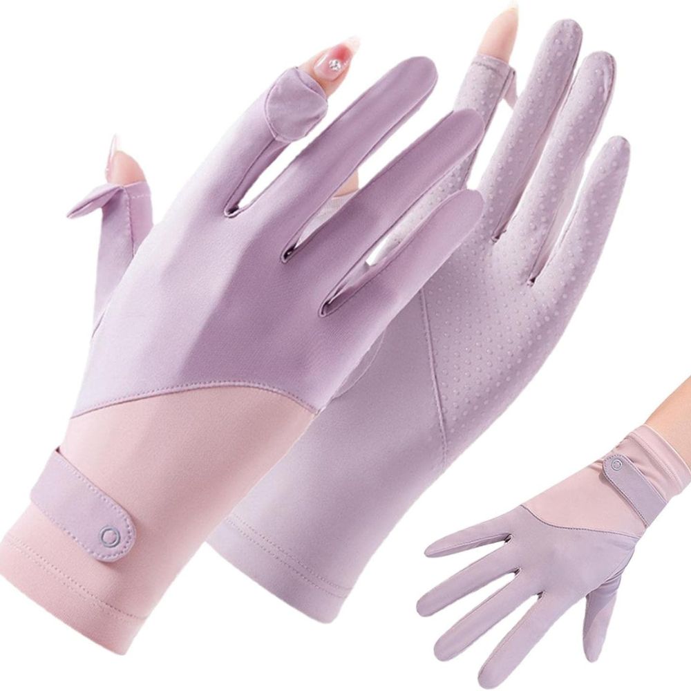 SunGuard™ Women's Breathable UV Protection Driving Gloves for Stylish Outdoor Comfort