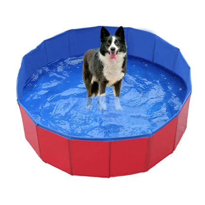 PawSplash™ Foldable Dog Pool - Perfect Pet Swimming Pool for Summer Fun