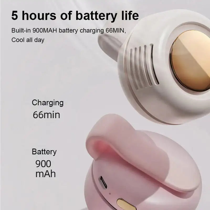 CoolBreeze™ Portable Neck Fan - Battery Operated Personal Fan for Hands-Free Cooling 2