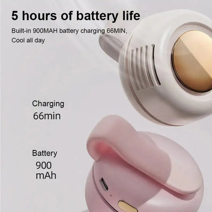 CoolBreeze™ Portable Neck Fan - Battery Operated Personal Fan for Hands-Free Cooling 2