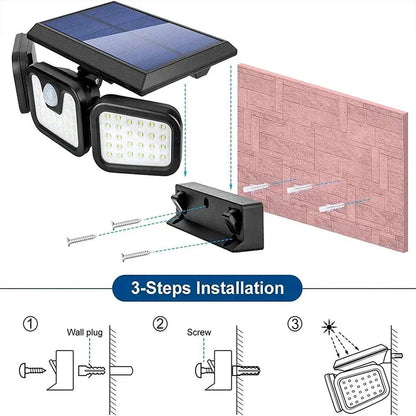 BrightGuard™ Motion Sensor Solar Light - Eco-Friendly Outdoor Security Solution