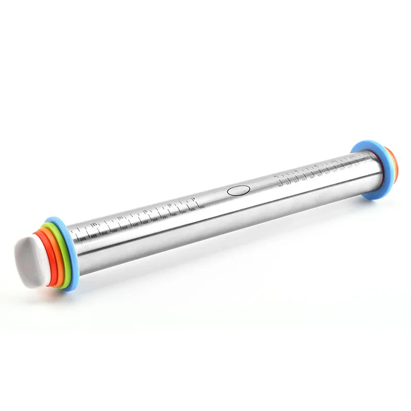 BakerPro™ Adjustable Rolling Pin - Best Tool for Even Dough Thickness