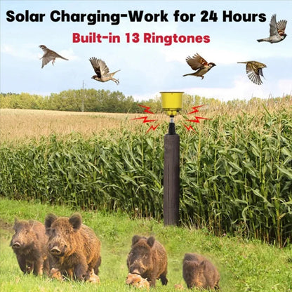 EcoGuard™ Solar Bird Deterrent - Effective Pigeon Scarer for Gardens and Crops