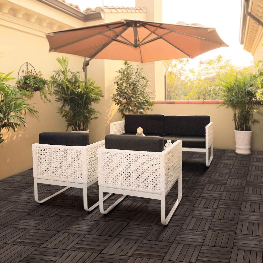 EcoDeck™ Interlocking Outdoor Patio Tiles – Stylish Deck Flooring for Any Space