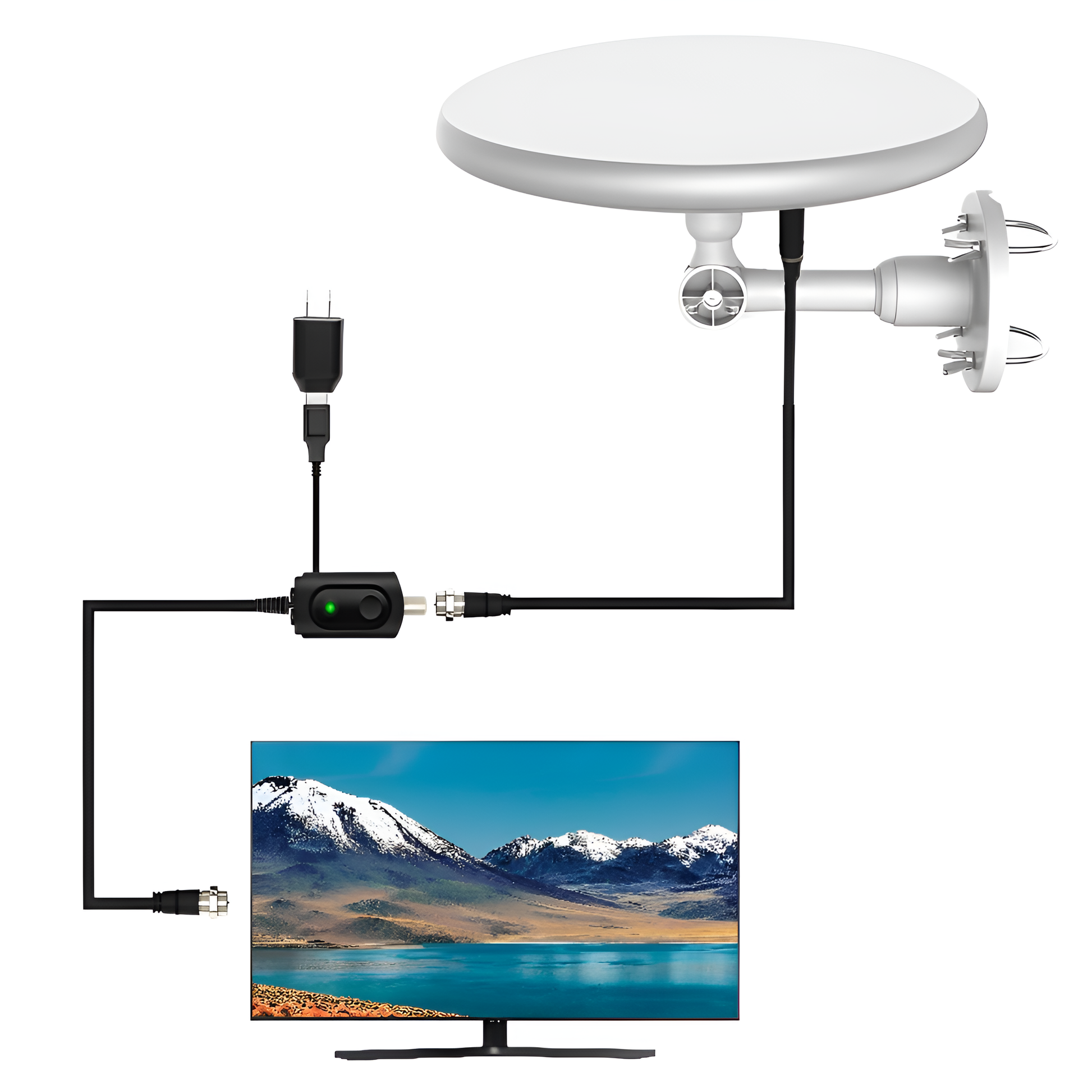 SignalMaster™ Long Range Outdoor HD TV Antenna for Clear Digital Reception - 2