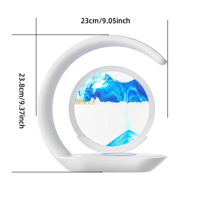 SandArt™ 3D Table Lamp - Elegant Bedside Lamp with Wireless Charger for Relaxation 4