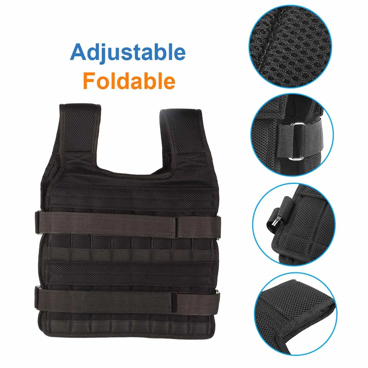 PowerFit™ Adjustable Weighted Vest for Enhanced Workout Performance 4