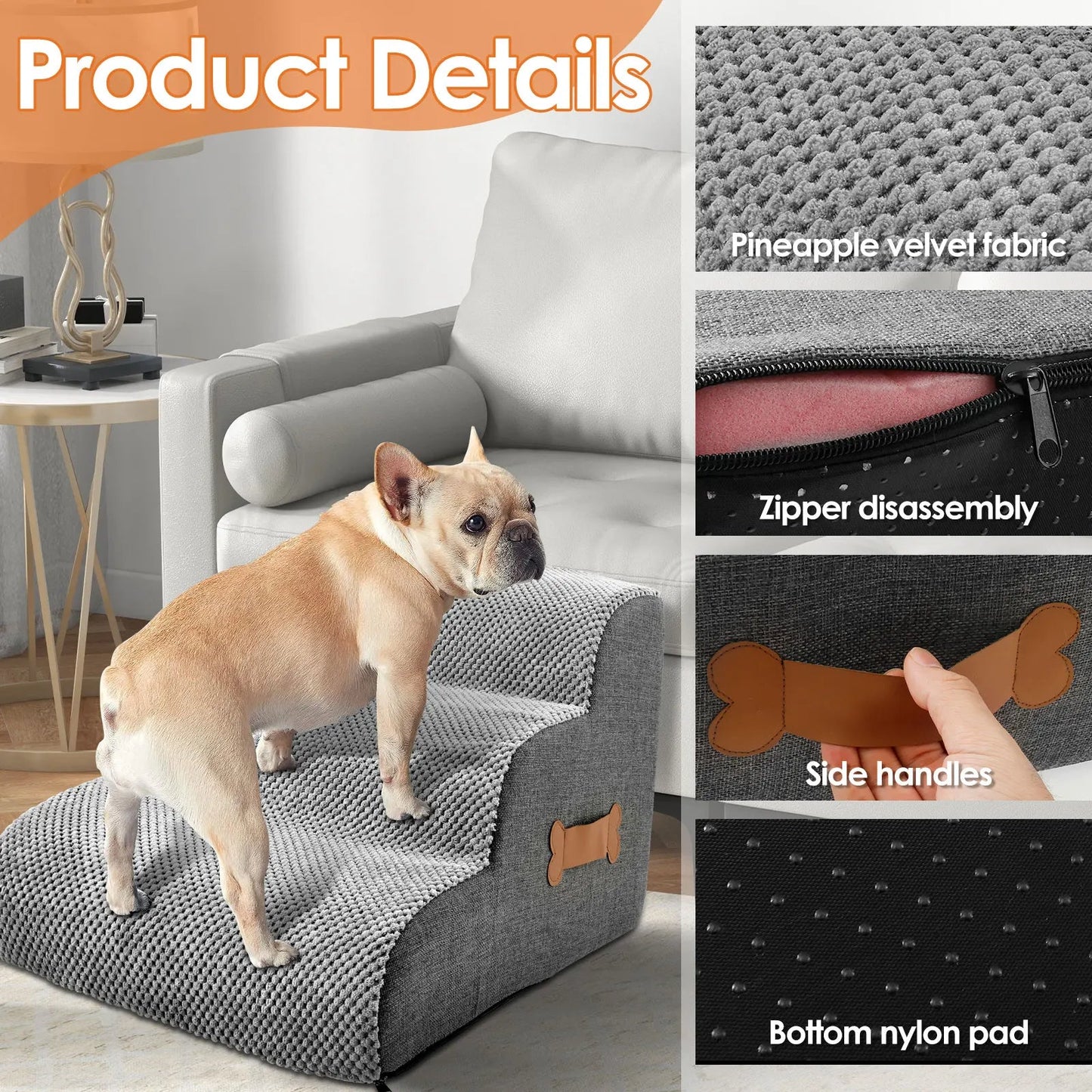 PawLift™ Dog Stairs – Safe & Comfortable Steps for Small Pets