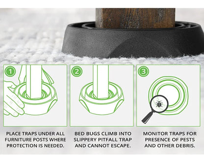 BedGuard™ Plastic Bed Bug Trap – Effective Monitoring Solution for Your Home - 3
