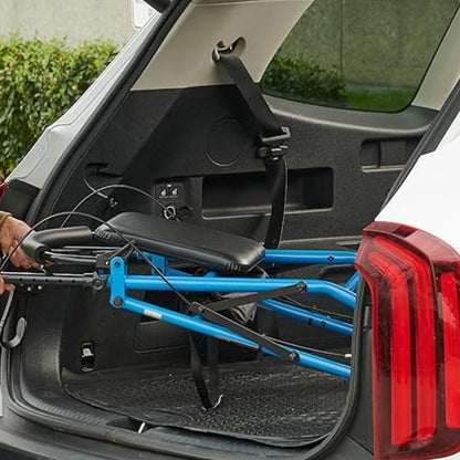 MobilityMate™ Folding Lightweight Steel Rollator with Seat for Seniors