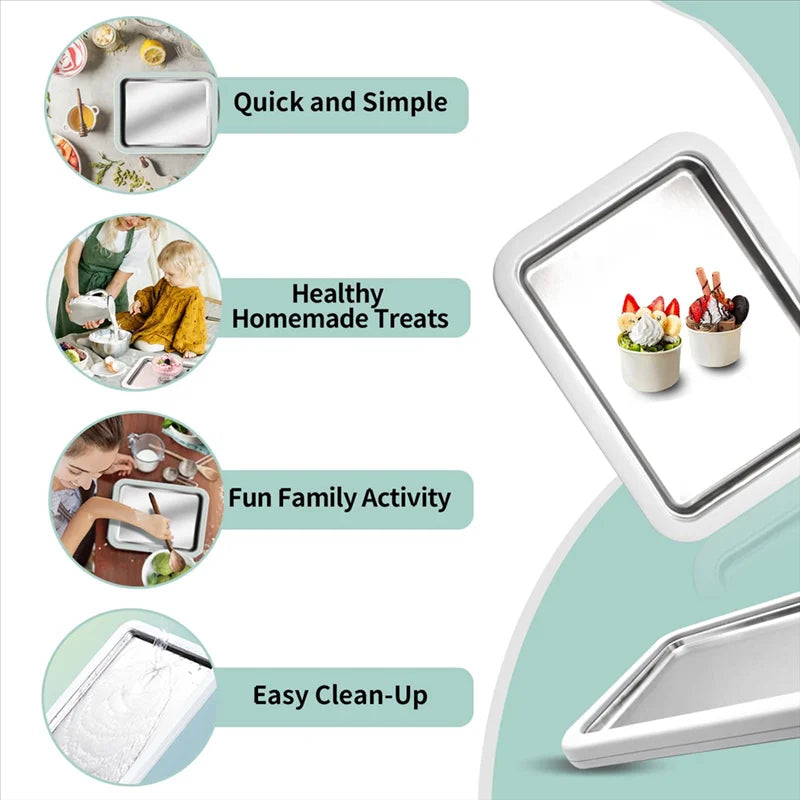 ChillCraft™ Non-Electric Cold Tray for Effortless Rolled Desserts at Home