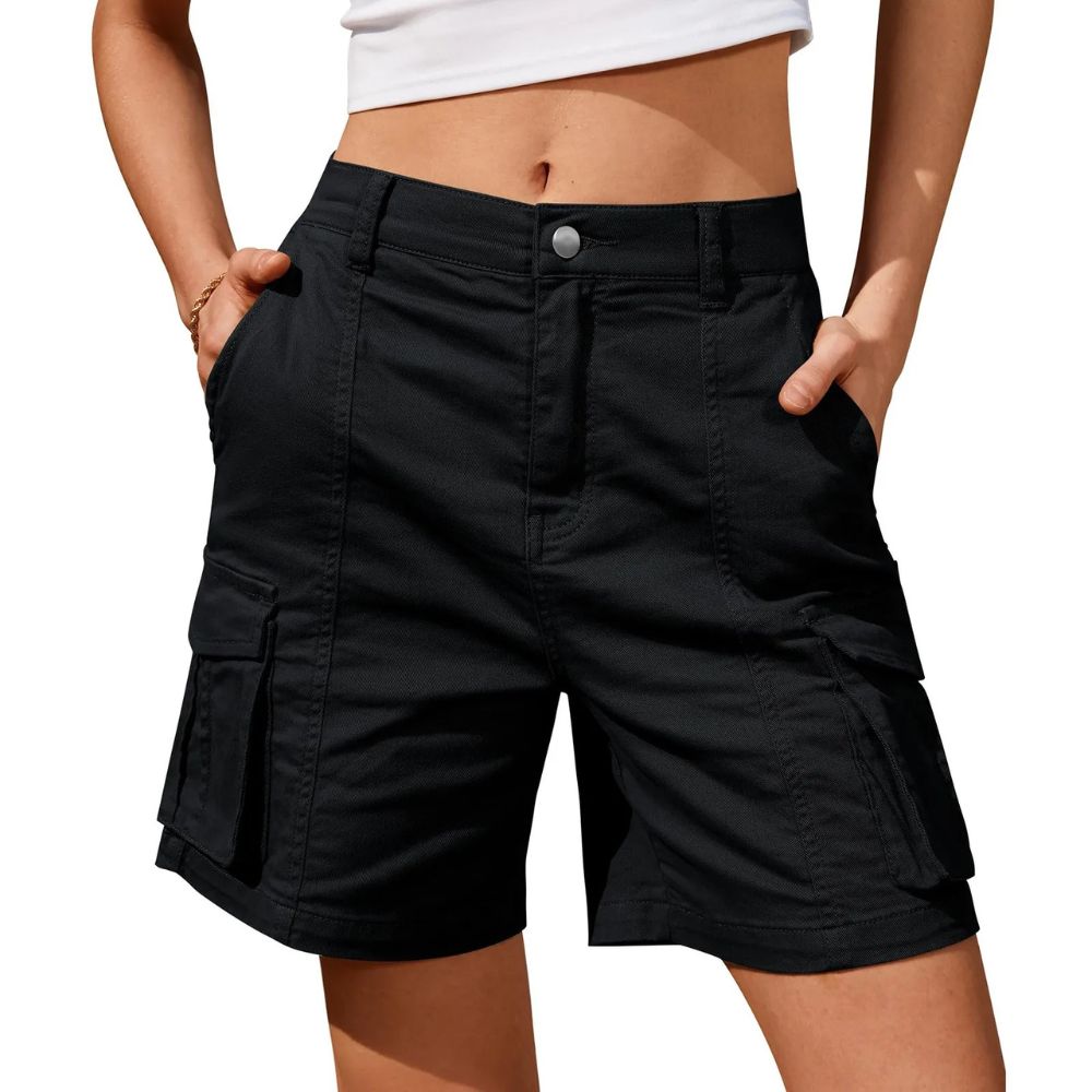 ActiveStyle™ Women's Low Waist Cargo Shorts for Comfort and Functionality