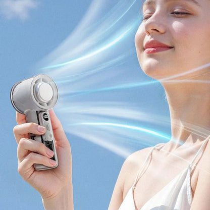 BreezeBuddy™ Handheld Misting Fan - Best Mini Portable Fan for Personal Cooling