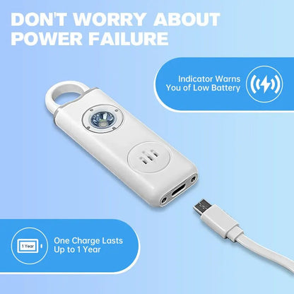 SafeGuard™ Personal Safety Alarm Keychain for Women - Compact & Loud 130 dB - 5