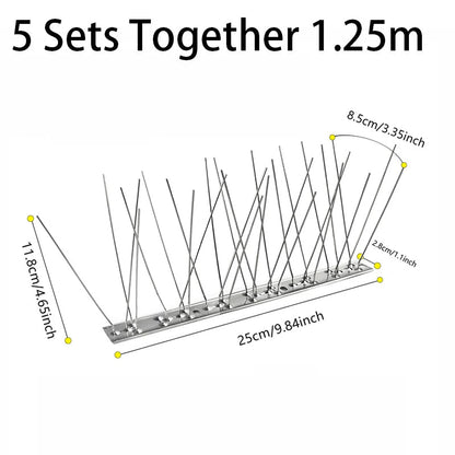 BirdGuard™ Stainless Steel Pigeon Deterrent Spikes for Homes & Businesses