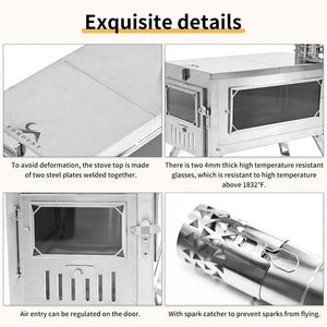 TOMOUNT™ Stainless Steel Camping Firewood Stove