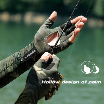 Professional UPF50+ Lure Fishing Gloves