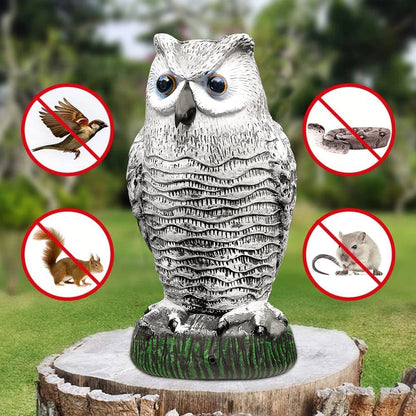 OwlGuard™ Realistic Owl Decoy to Scare Birds and Protect Your Garden