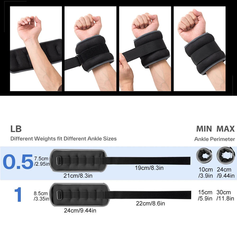FitFlex™ Adjustable Ankle and Wrist Weights for Enhanced Workouts 2