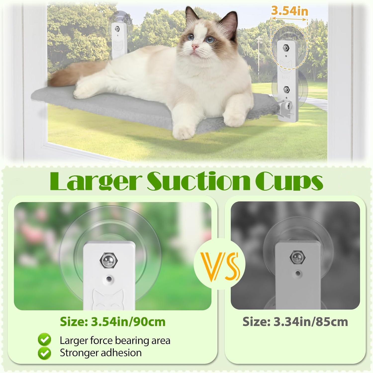PurrfectView™ Cat Window Perch - Cozy Cat Hammock for Ultimate Outdoor Viewing 6