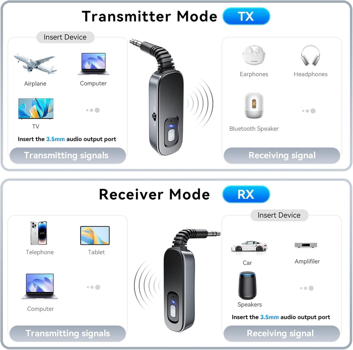 AudioLink™ Dual-Mode Wireless Adapter for Seamless Audio Streaming - 8