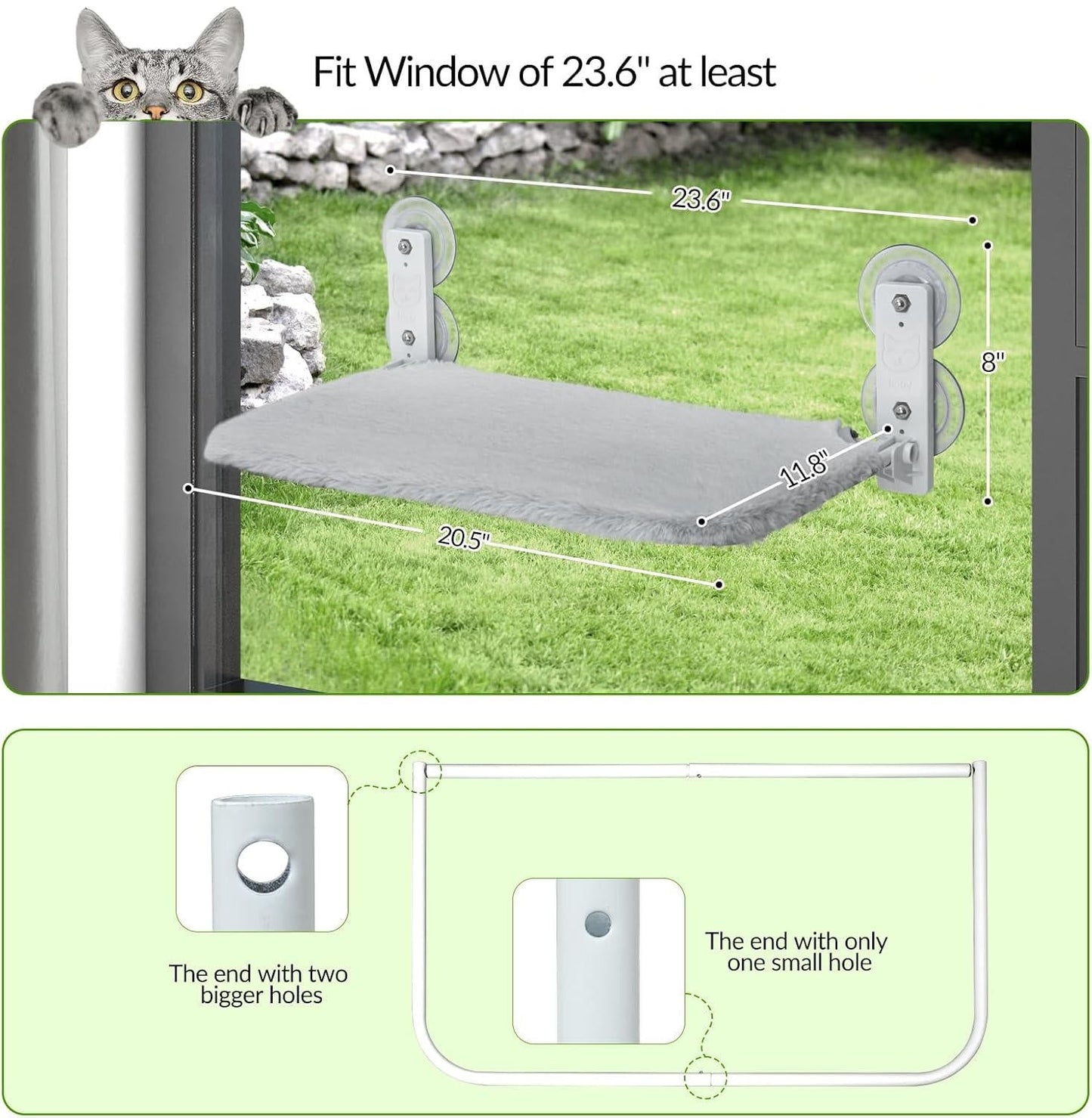 PurrfectView™ Cat Window Perch - Cozy Cat Hammock for Ultimate Outdoor Viewing 9