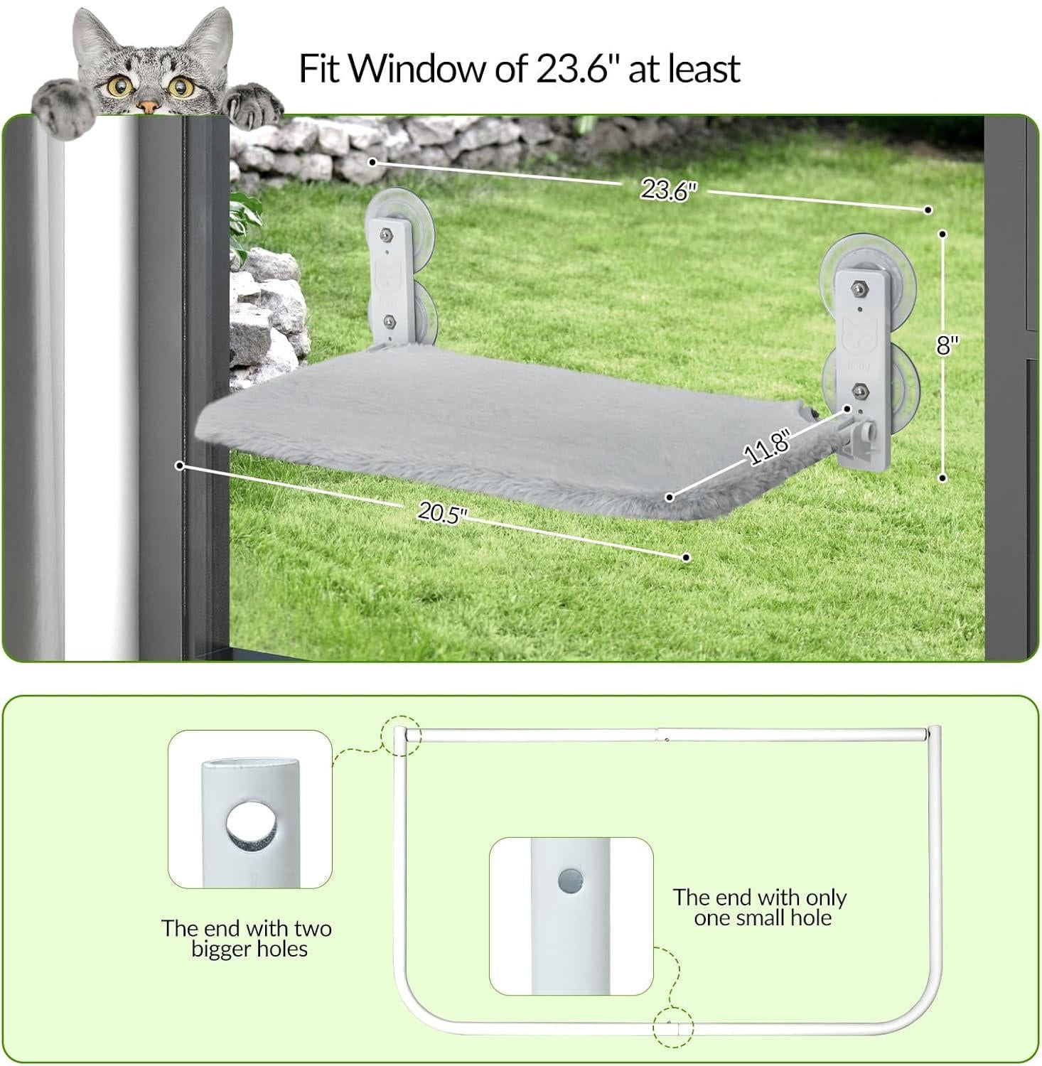 PurrfectView™ Cat Window Perch - Cozy Cat Hammock for Ultimate Outdoor Viewing 9