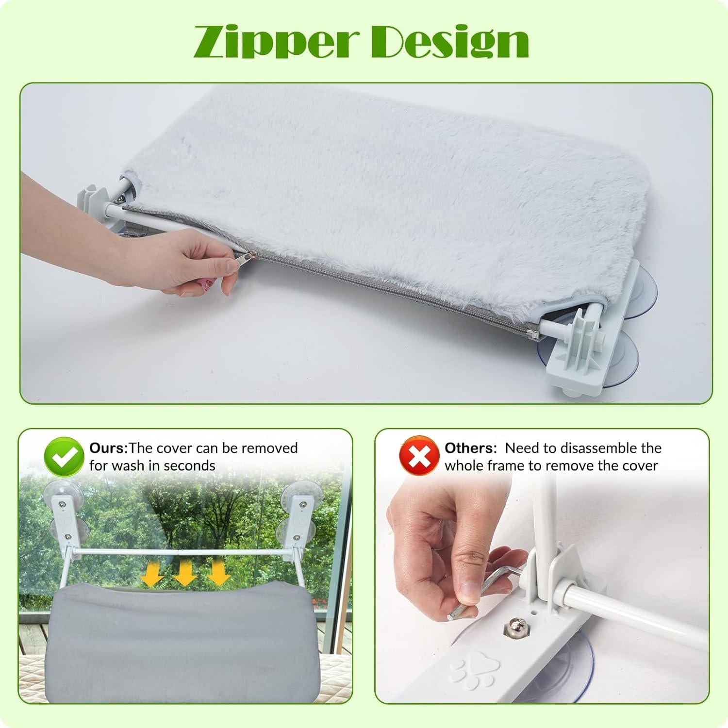 PurrfectView™ Cat Window Perch - Cozy Cat Hammock for Ultimate Outdoor Viewing 5