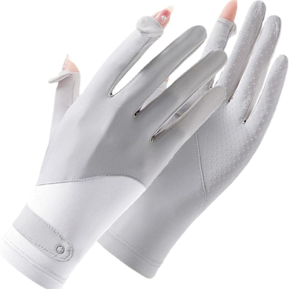 SunGuard™ Women's Breathable UV Protection Driving Gloves for Stylish Outdoor Comfort